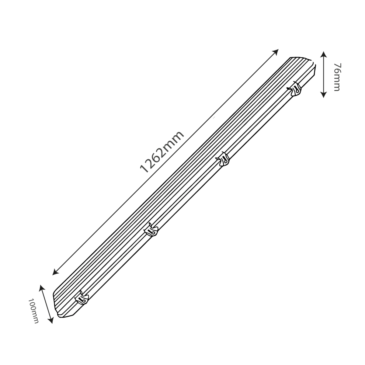 Ultralight TRI-Proof Frame - Double G13 - IP65 (WY-TRD) - Image 5