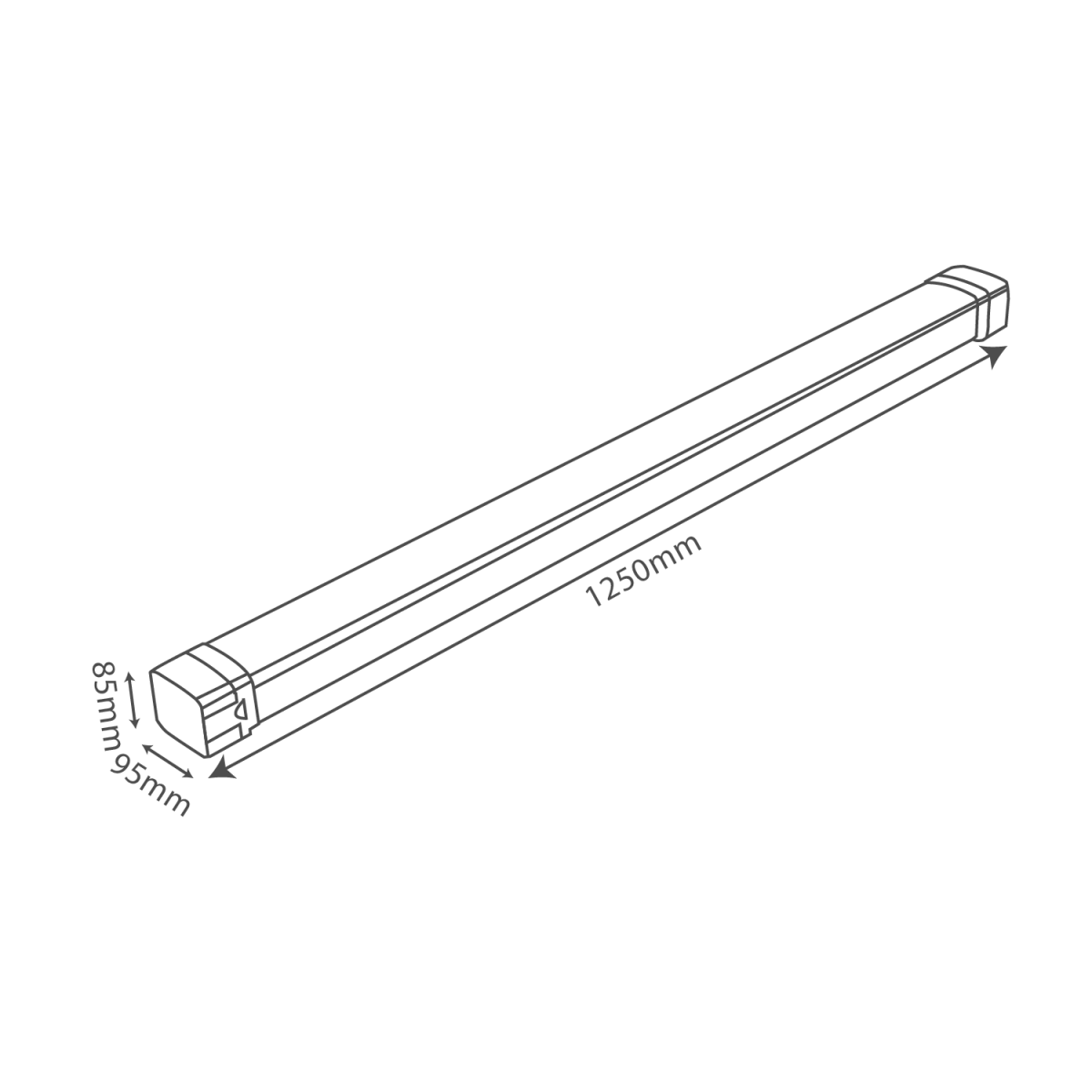 Ultralight Tri-Proof LED Linear Light 50W IP66 (TRA12095) - Image 7