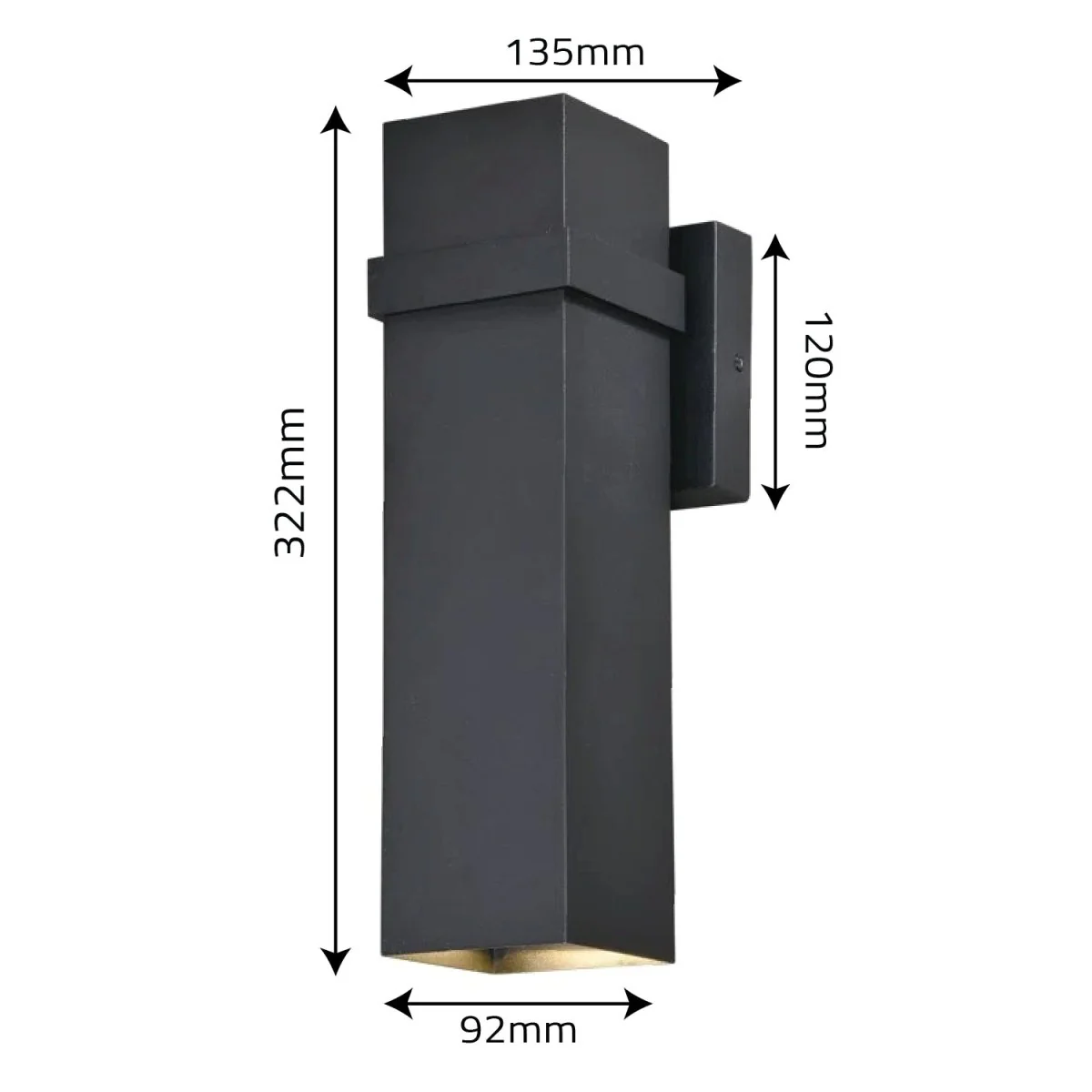 Ultralight Modern Wall Light Frame E27 IP44 (0372) - Image 4