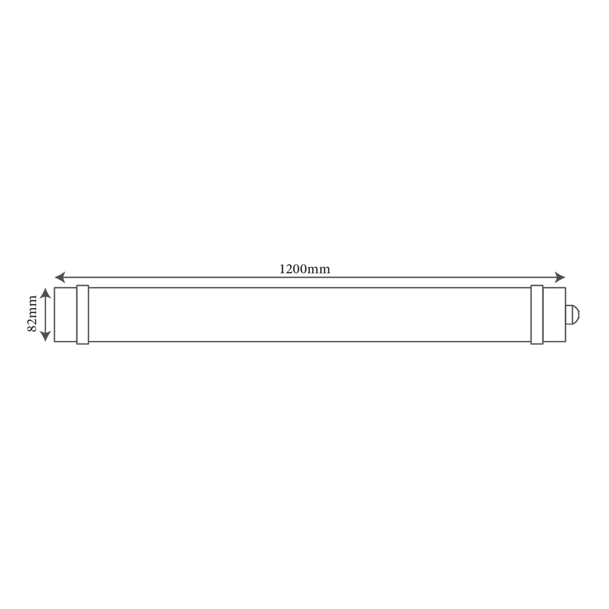 Ultralight Water Proof LED Batten Linear Light 60W (HS-TR12003) - Image 5