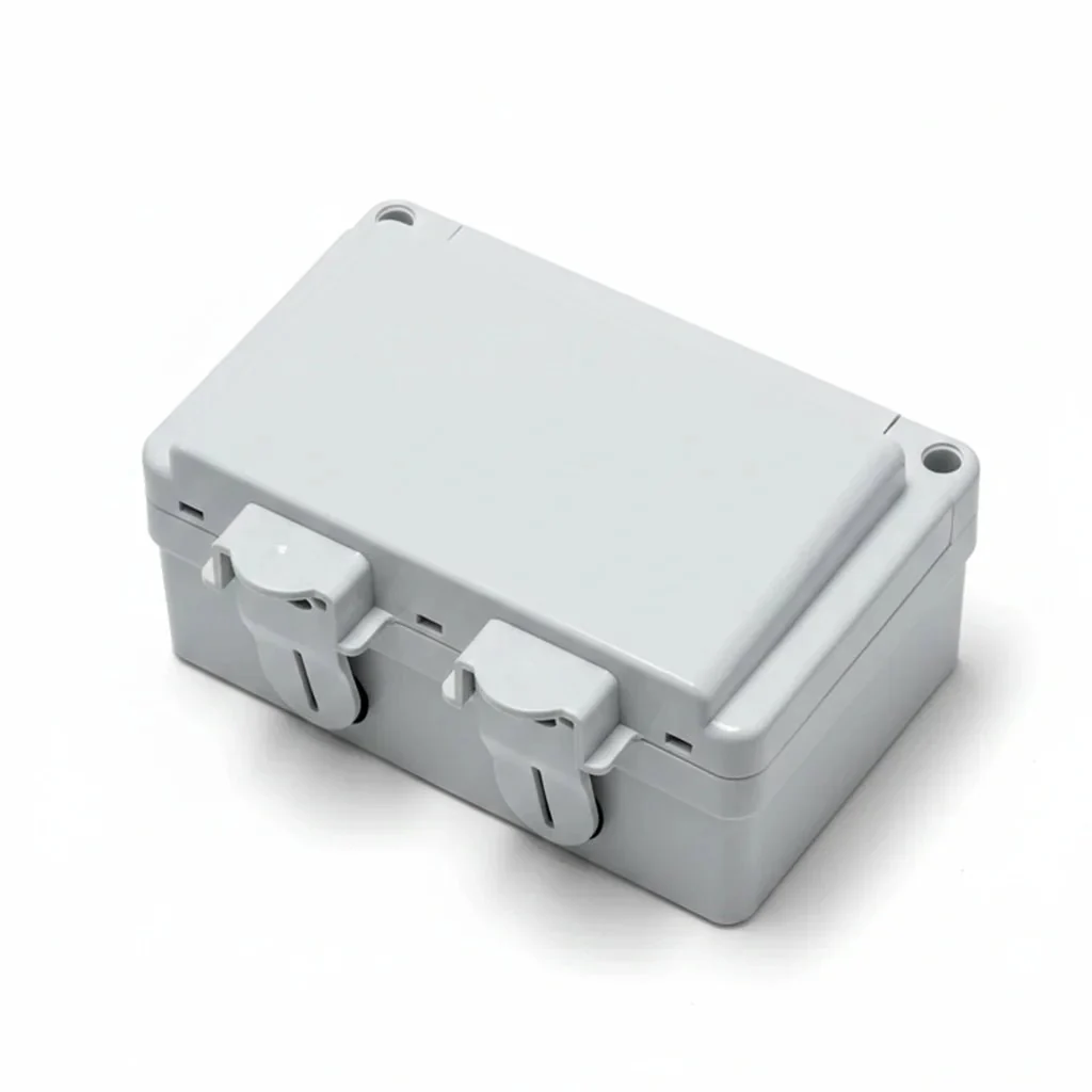 Ultralight Waterproof Double Socket 13A IP66 (FSH-2*13A) - Image 3