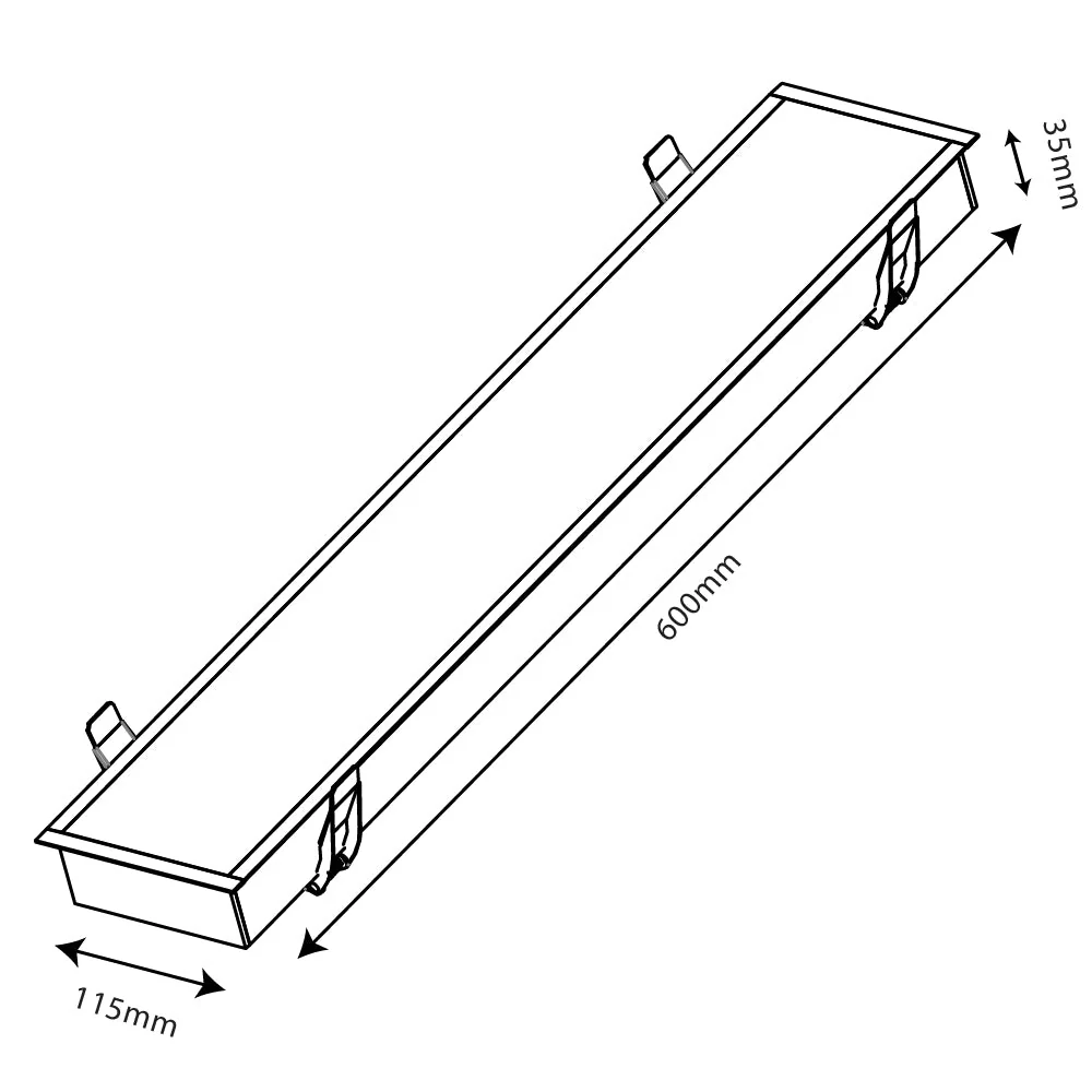 Ultralight White Linear Light Recessed Connectable - Modern Design (BR6075B) - Image 8