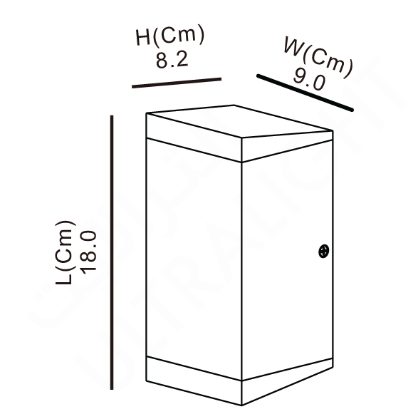 Ultralight Up and Down Wall Light 7W IP65 (JW124B) - Image 3