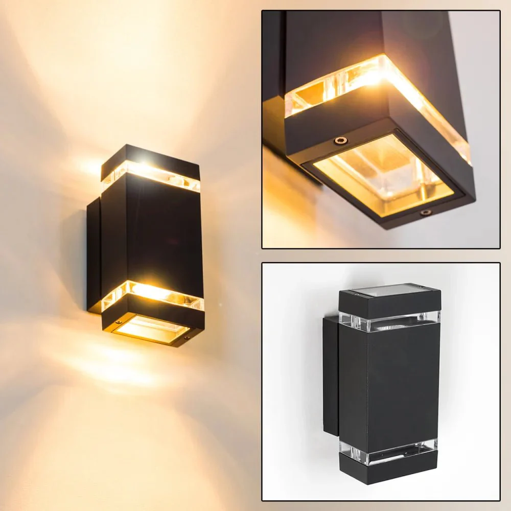WALL LIGHT FRAME (YJ2181-2) - Modern Up & Down GU10 Outdoor Wall Light - Image 6