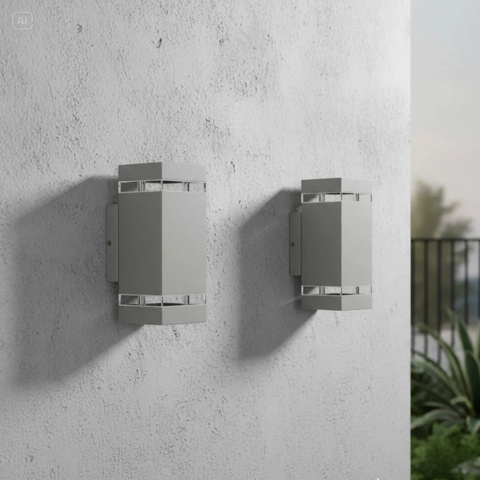 WALL LIGHT FRAME (YJ2181-2) - Modern Up & Down GU10 Outdoor Wall Light - Image 8