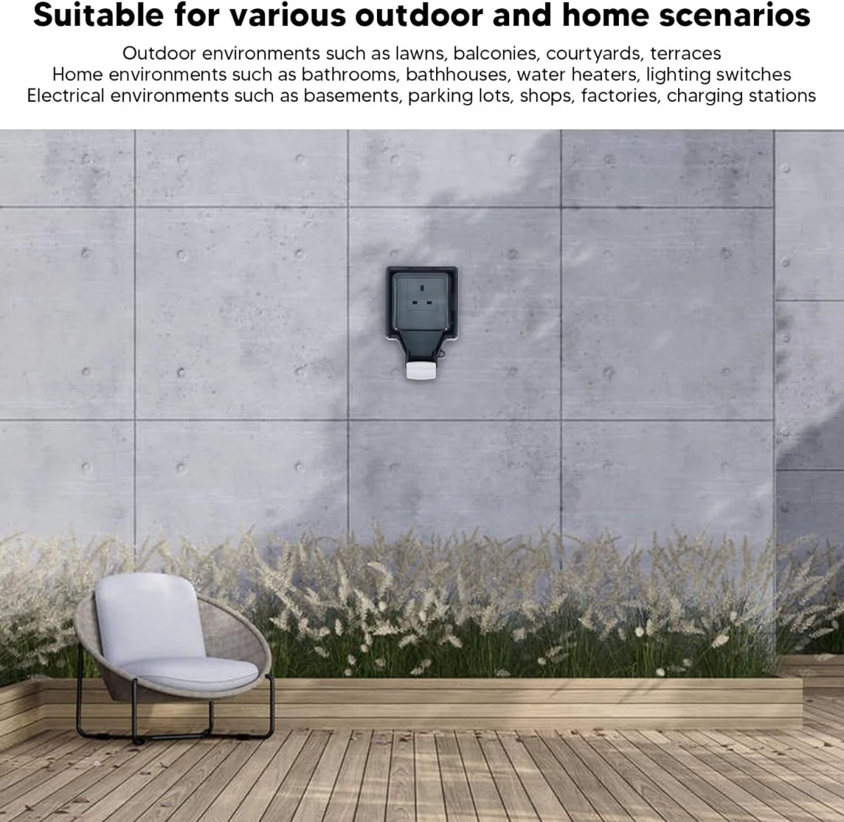IP66 Waterproof and Dustproof wall Socket (IG86-SS) - Image 3