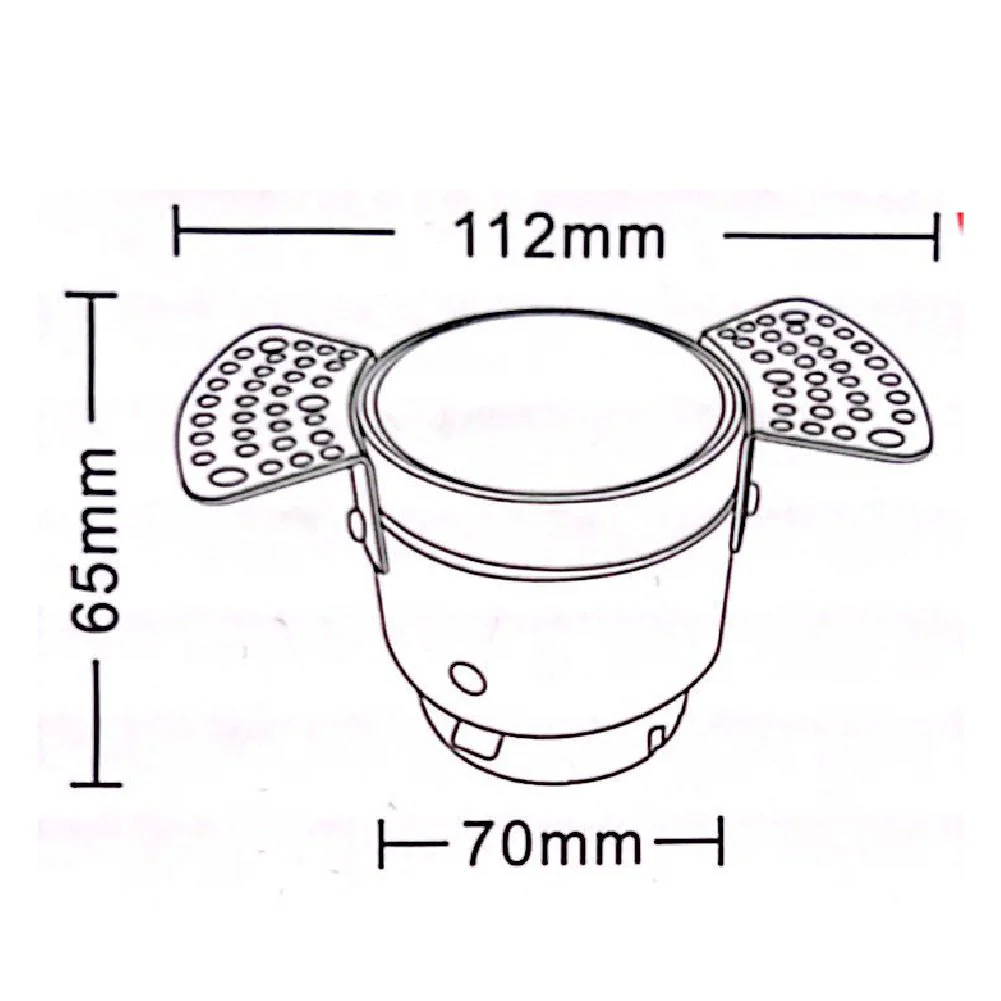 Ultralight Winged indoor Spotlight GU10 7cm (BA307) - Image 4